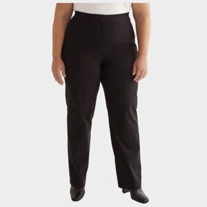 Penningtons Black Straight Leg Pull On Stretch Pants 26